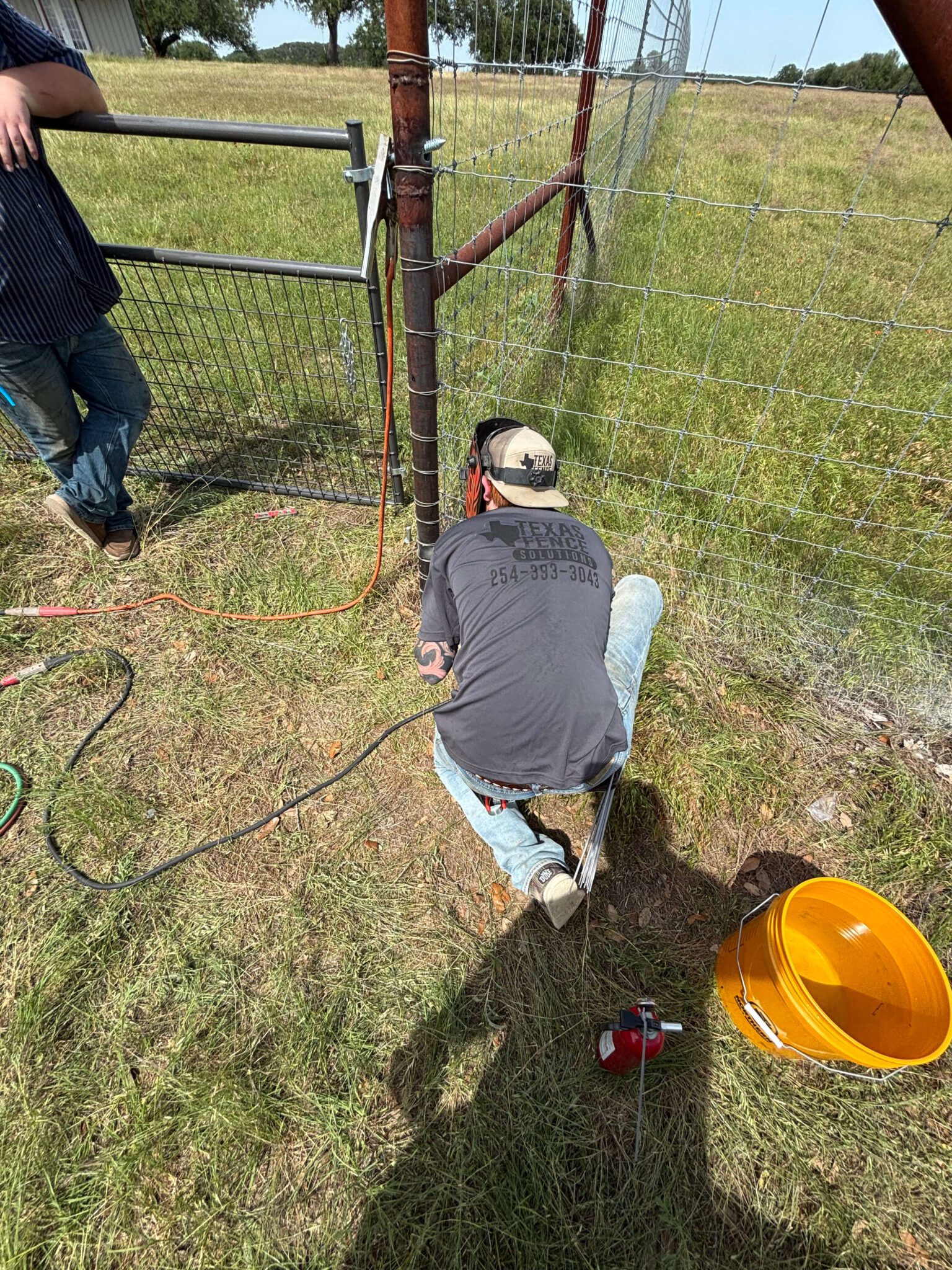 Waco Fencing - Welding Metal Fence