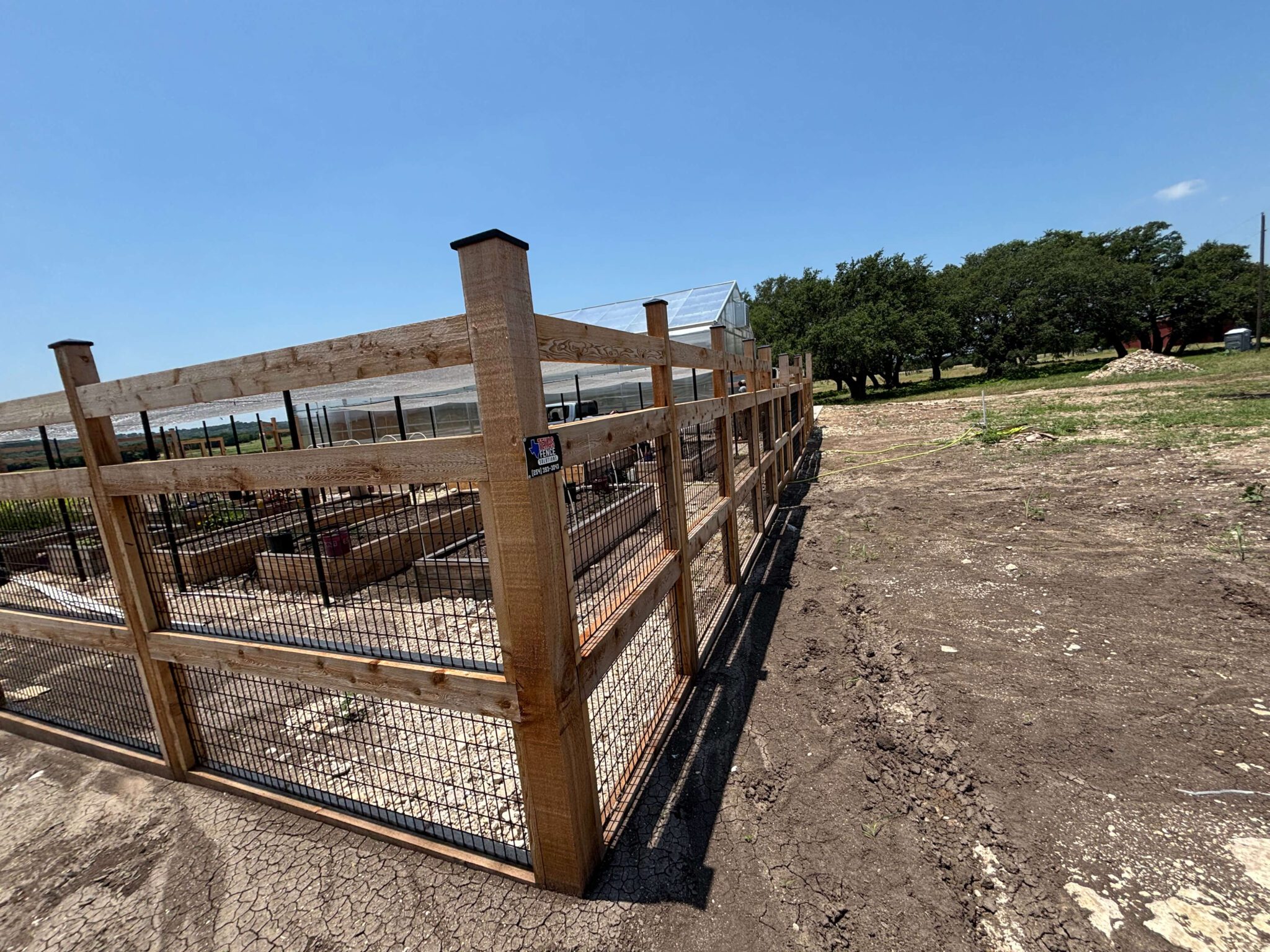 Waco Fencing - Central Texas Garden Fence Cedar with Fence Panels